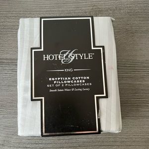 hotel style King Egyptian cotton pillow cases set of 2 /600count/